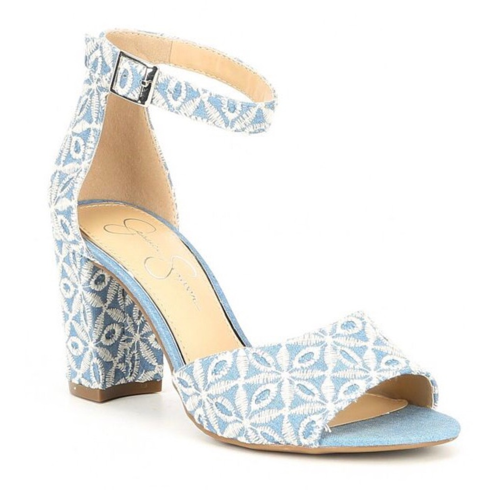 SH248 JS Denim Embroiderd Sherron Sandal